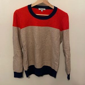 Madewell color block sweater